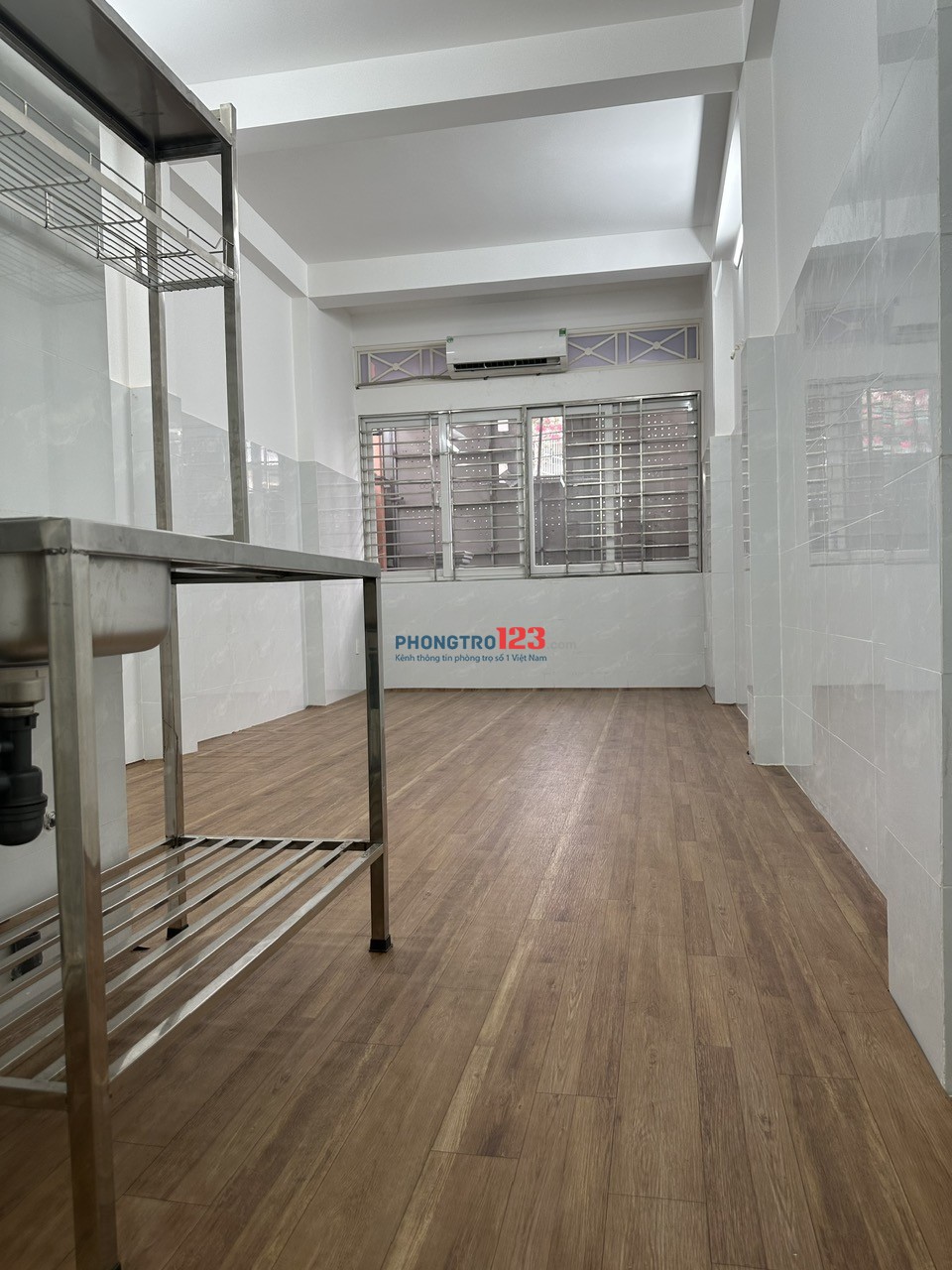 Phòng trọ mặt tiền Bình Giã, Tân Bình – 22m²~3tr8/tháng – Máy lạnh, toilet riêng – Giờ tự do