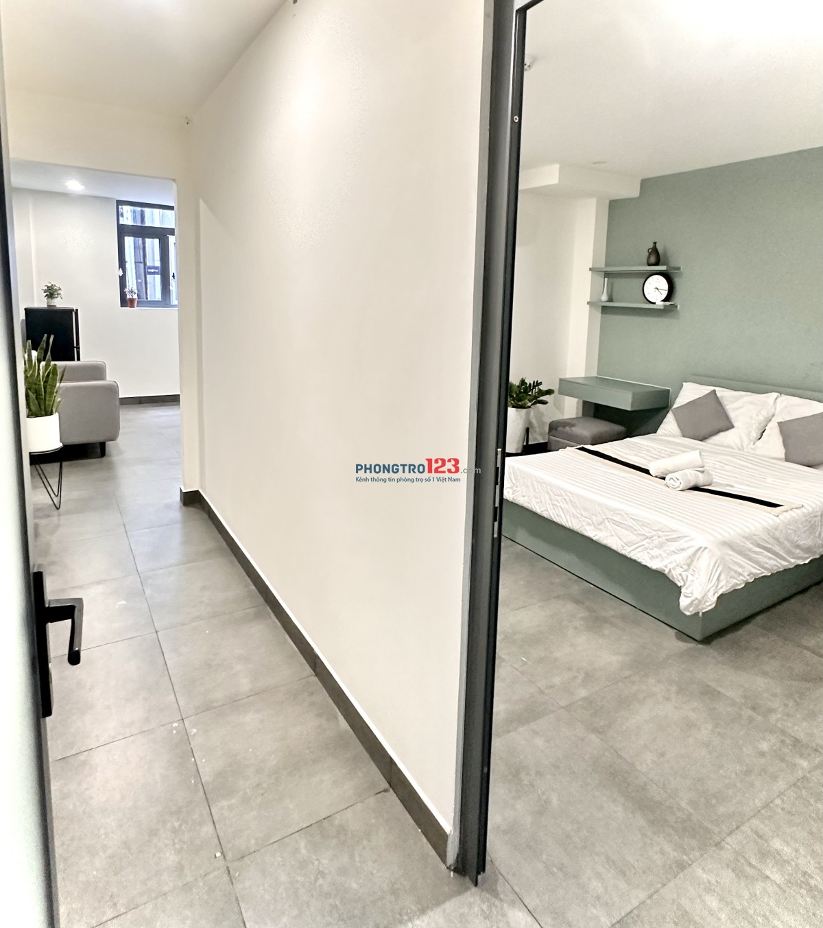 CĂN HỘ 1 phòng ngủ + 1 phòng khách + Bếp riêng 60m2