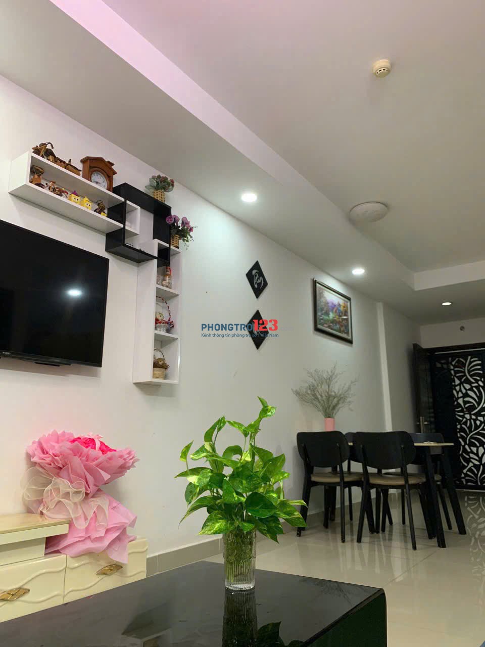 Chung cư Ruby, cho thuê 2p ngủ, full NT, 10tr/th