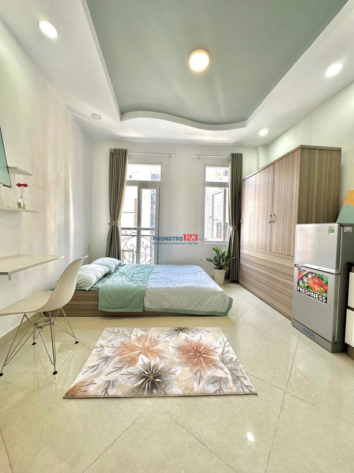 Studio đủ Nội Thất Ở Gần emart, Giga Mall - cho thuê giá 5 triệu