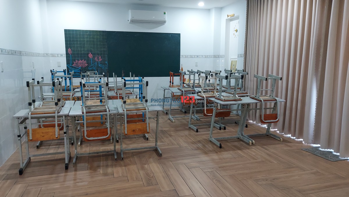 Cho thuê mặt bằng tầng trệt và tầng 2 tiện mở văn phòng hoặc lớp học, họp nhóm gần trường học