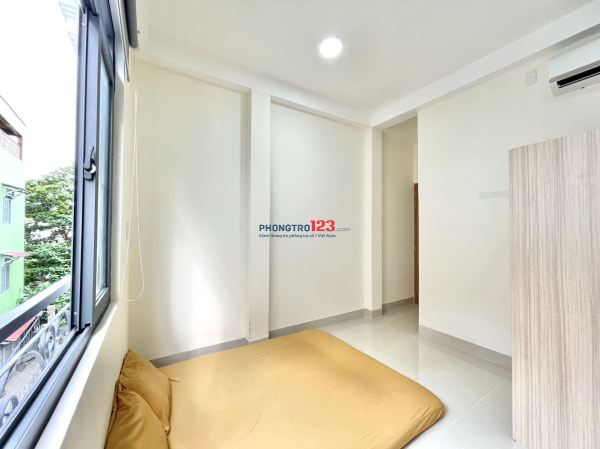 PHÒNG 25M2 MỚI 100% NGAY COOPMART NHIÊU LỘC,NGAY NGÃ 4 TRẦN QUANG DIỆU