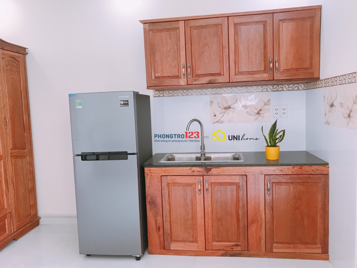 CĂN HỘ DỊCH VỤ FULL NỘI THẤT, LIỀN KỀ QUẬN 1, NGAY CẦU THỊ NGHÈ