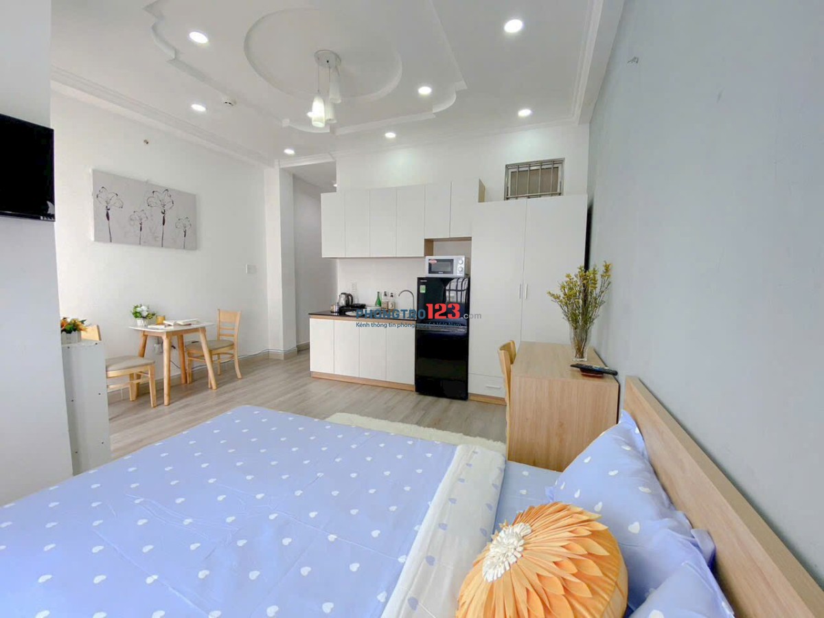Studio 30m2 ful nội thất, bancol Điện Biên Phủ, quậnBình Thạnh, gần ĐH Kinh tế Tài Chính, Hồng Bàng
