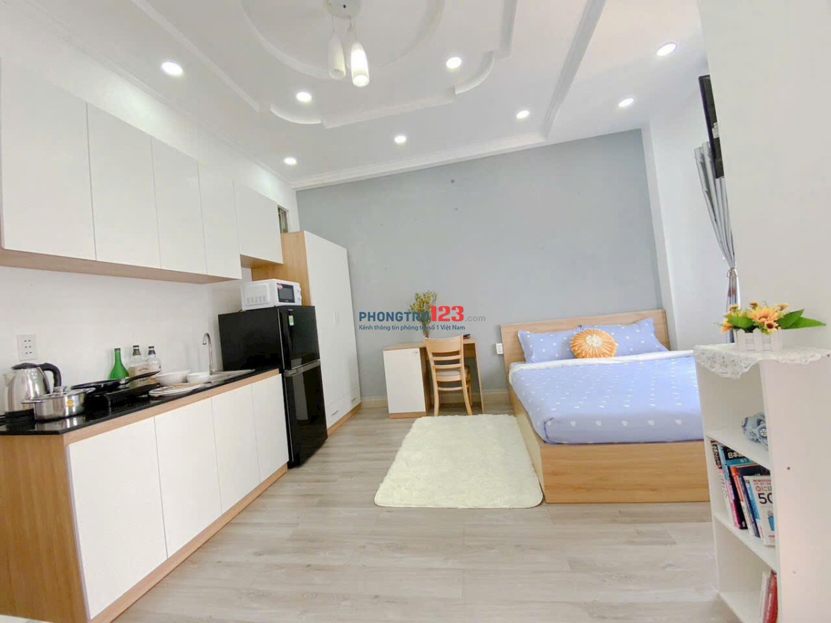 Studio 30m2 ful nội thất, bancol Điện Biên Phủ, quậnBình Thạnh, gần ĐH Kinh tế Tài Chính, Hồng Bàng