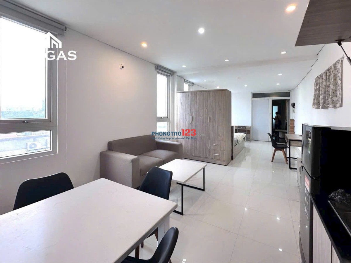 Studio 1PN rộng 35m2 full nội thất gần UEF Hồng Bàng Hutech chỉ 5p đi xe ngay Bạch Đằng Bình Thạnh