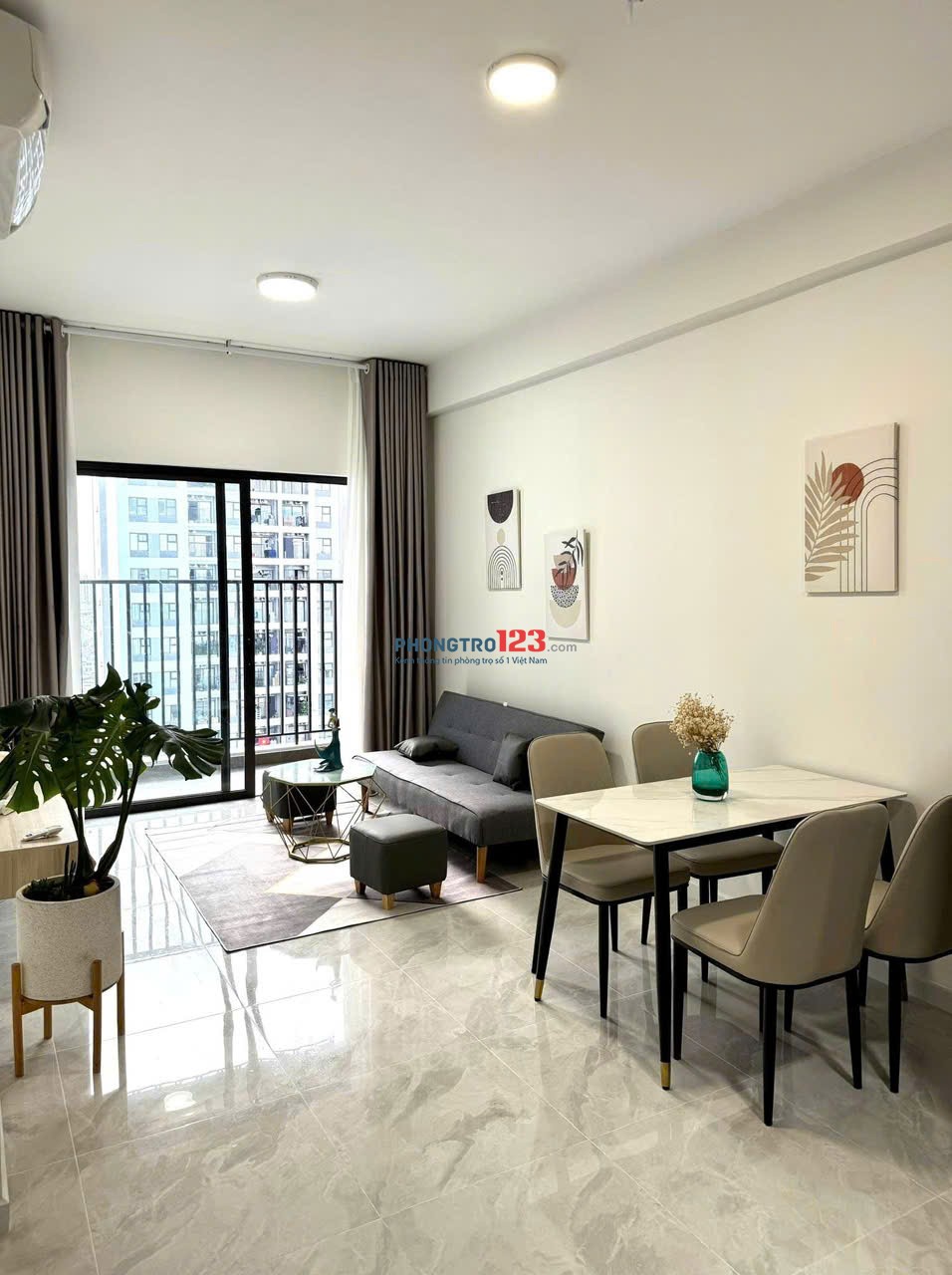 Cao ốc Phú Nhuận, Hoàng Minh Giám, PN: 2p ngủ, 2wc, full nt, 17tr/th, 95m2