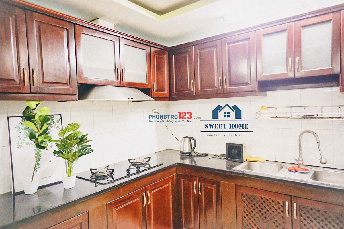 Căn full nội thất 2PN 2WC rộng 75m2 full nội thất 6tr3