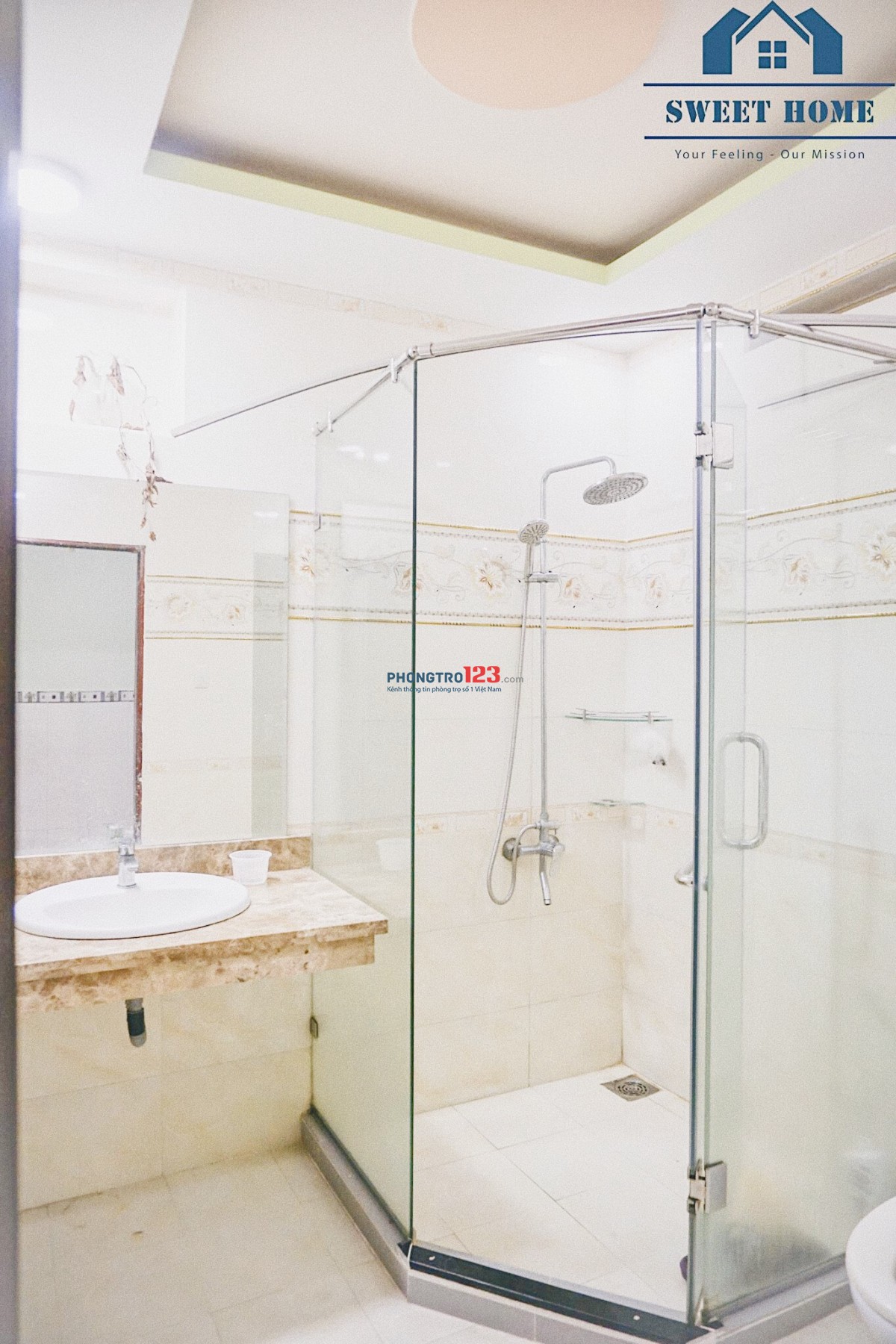 Căn full nội thất 2PN 2WC rộng 75m2 full nội thất 6tr3