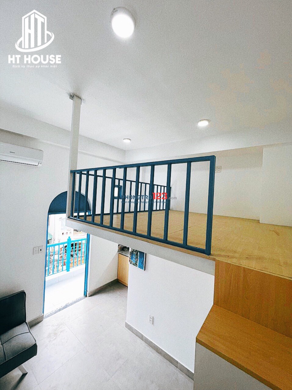 cho thuê căn hộ sát lotte quận 7 giá 5tr7 có gác có ban công
