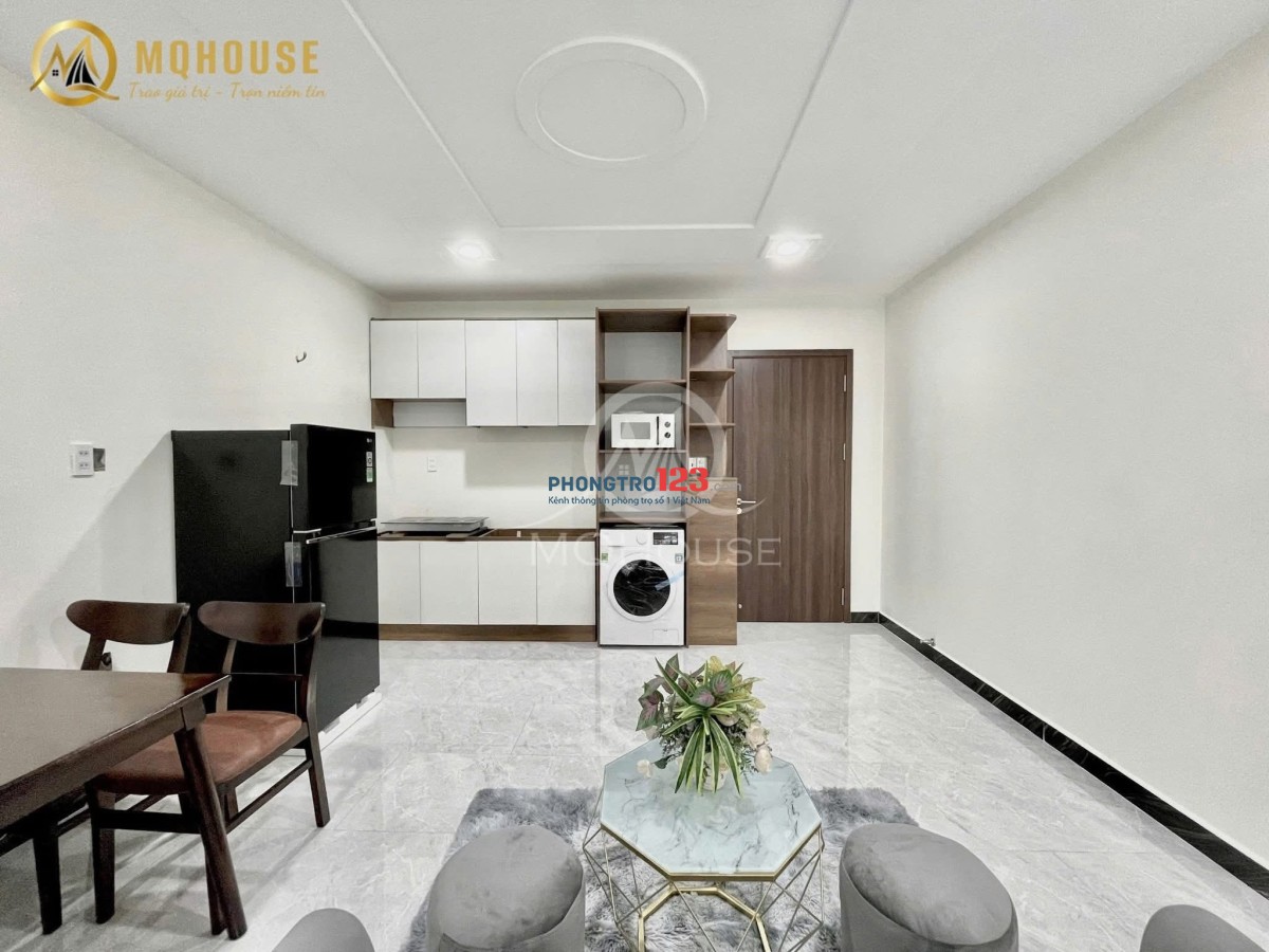 Chdv cho thuê full nội thất - mới xây - thang máy khu sân bay Tân Bình