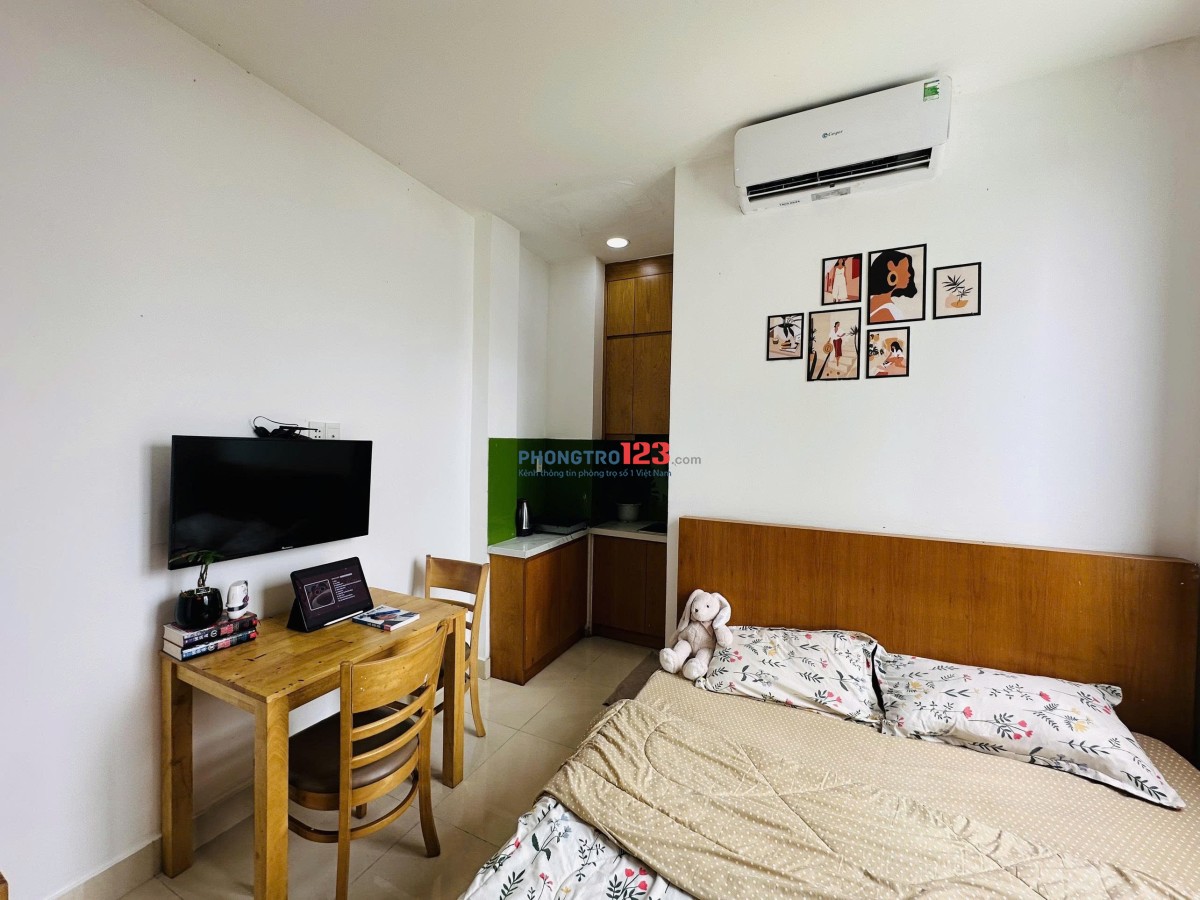 CHO THUÊ PHÒNG 32m2 CỬA SỔ , TÁCH BẾP - NƠ TRANG LONG, BÌNH THẠNH
