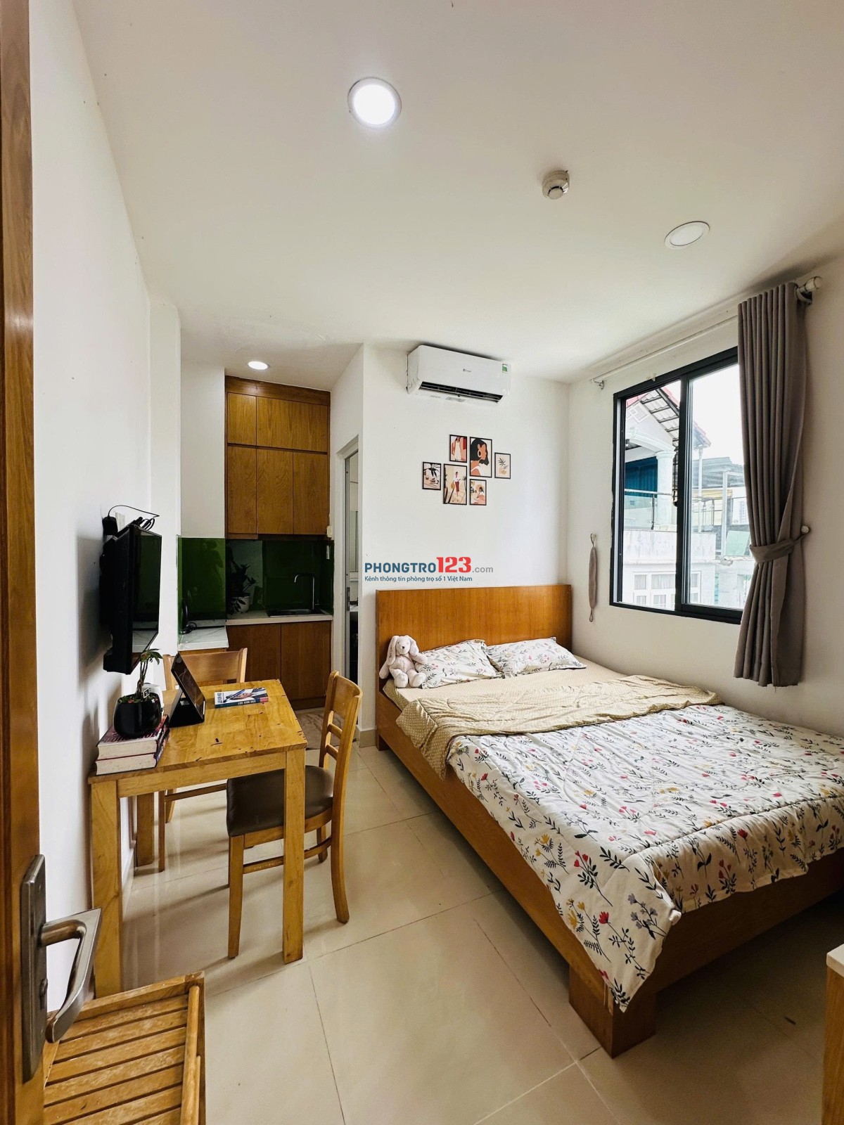 CHO THUÊ PHÒNG 32m2 CỬA SỔ , TÁCH BẾP - NƠ TRANG LONG, BÌNH THẠNH