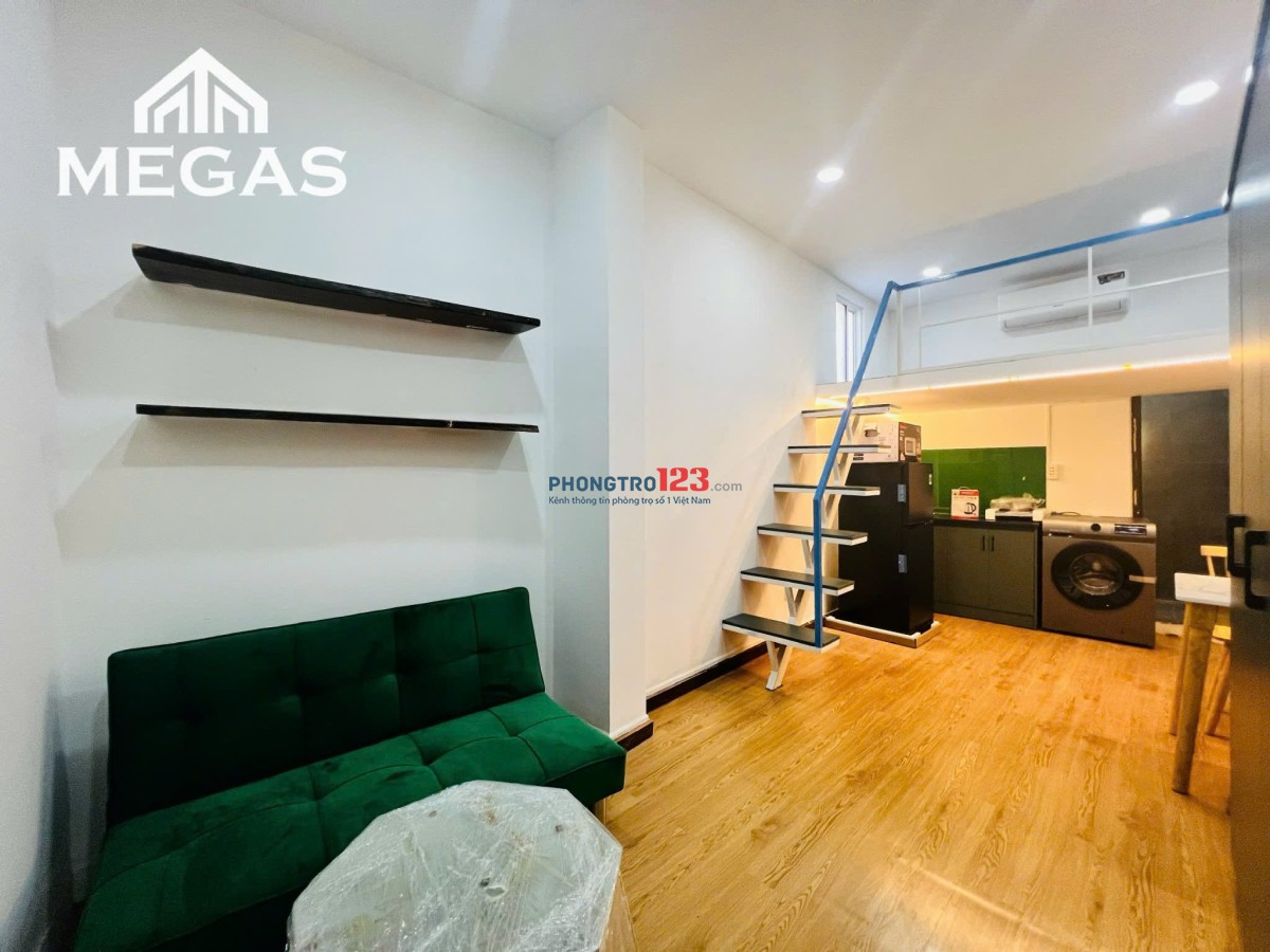 Phòng Duplex Full nội thất có cửa sổ Điện Biên Phủ - Phú Nhuận gầb UEF, Hutech, Hồng bàng