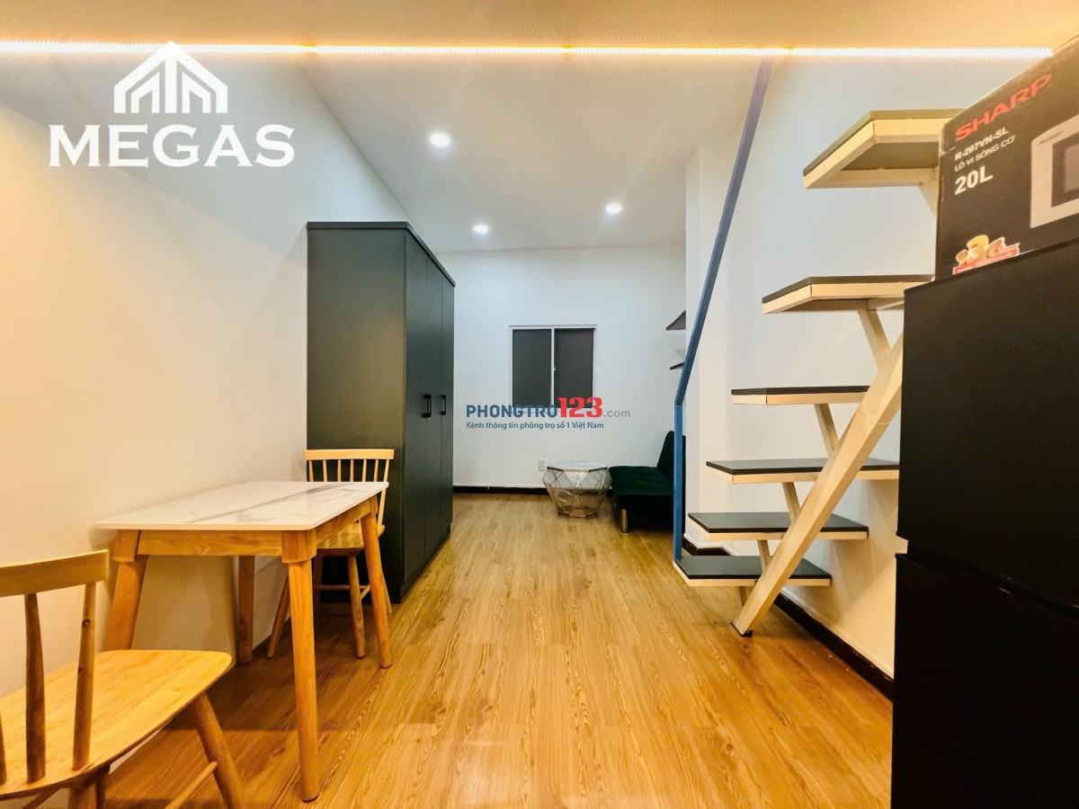 Phòng Duplex Full nội thất có cửa sổ Điện Biên Phủ - Phú Nhuận gầb UEF, Hutech, Hồng bàng