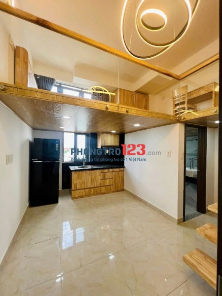 Cho thuê phòng duplex gác cao full nội thất cửa sổ trời ngay sân bay Tân Sơn Nhất quận Tân Bình