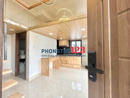Cho thuê phòng duplex gác cao full nội thất cửa sổ trời ngay sân bay Tân Sơn Nhất quận Tân Bình