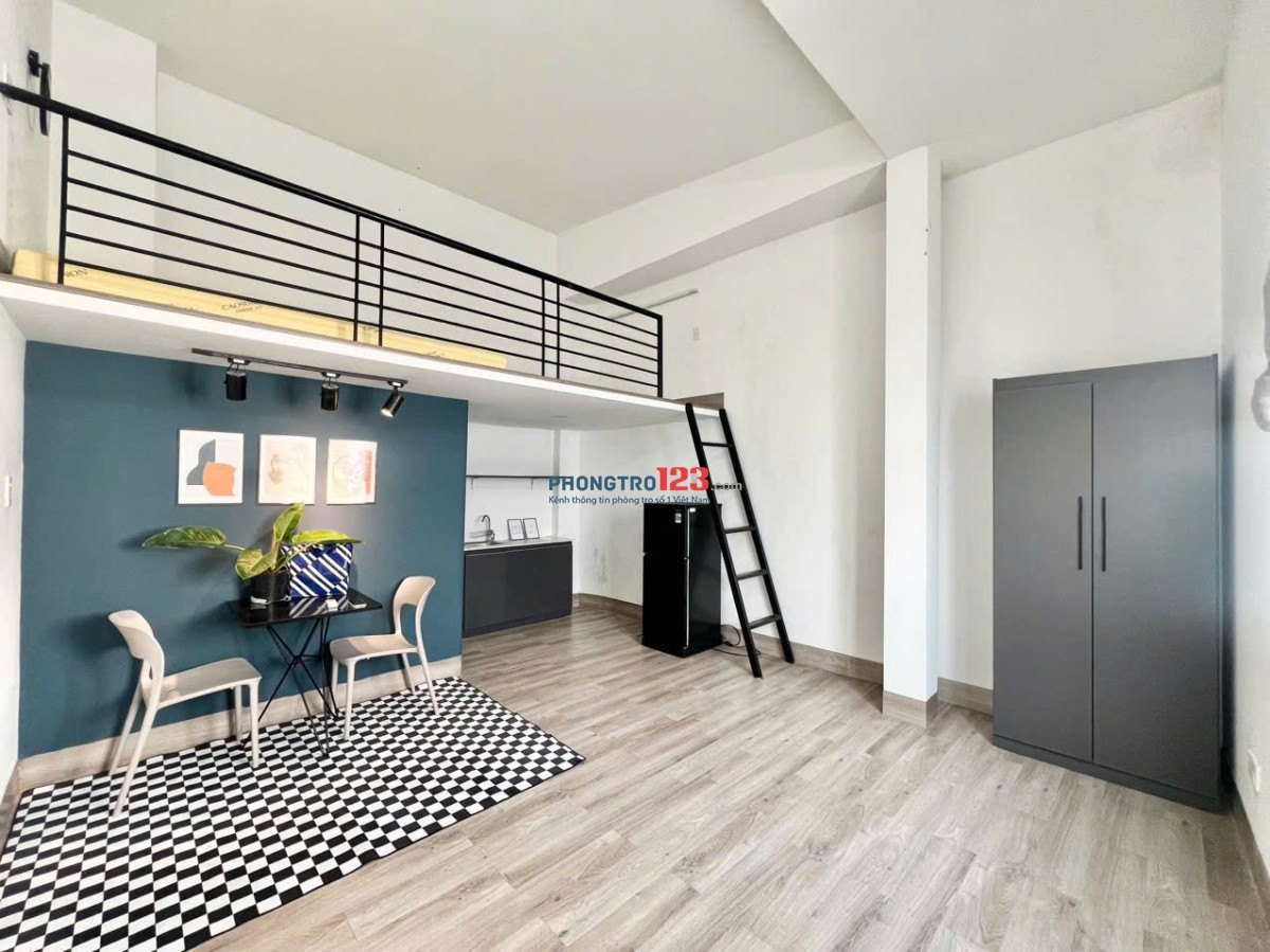 CĂN HỘ CÓ GÁC FULL NỘI THẤT – MỚI TINH – GẦN KHU SÂN BAY