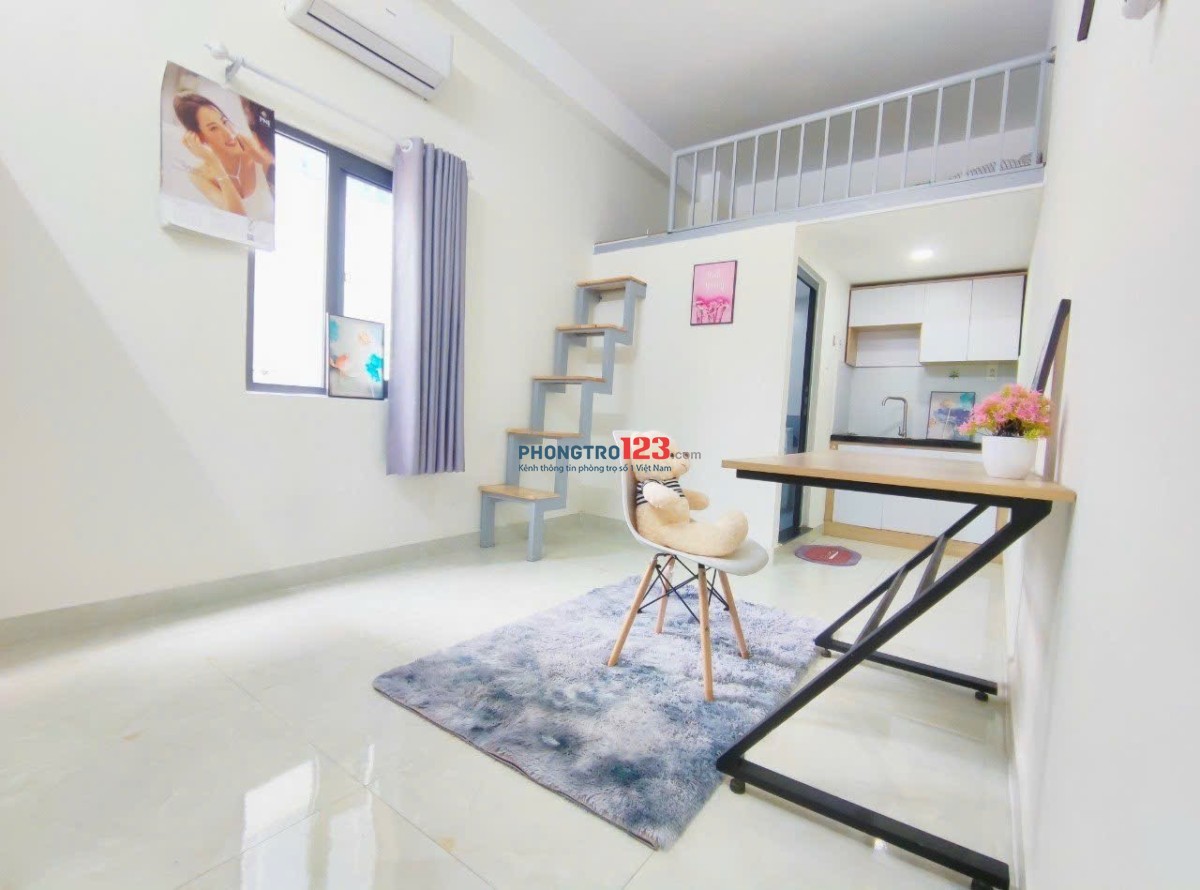 CĂN HỘ CÓ GÁC FULL NỘI THẤT - MỚI TINH - GẦN ETOWN CỘNG HOÀ