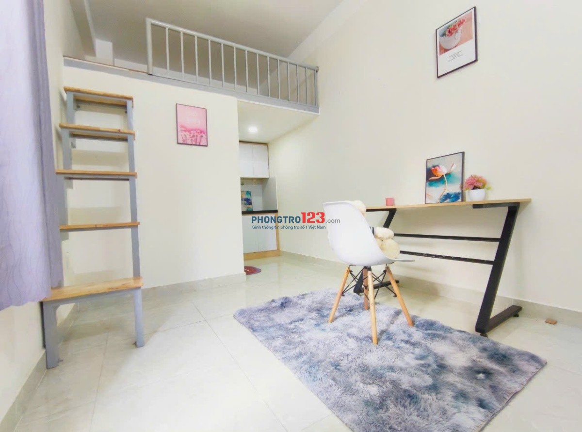 CĂN HỘ CÓ GÁC FULL NỘI THẤT - MỚI TINH - GẦN ETOWN CỘNG HOÀ