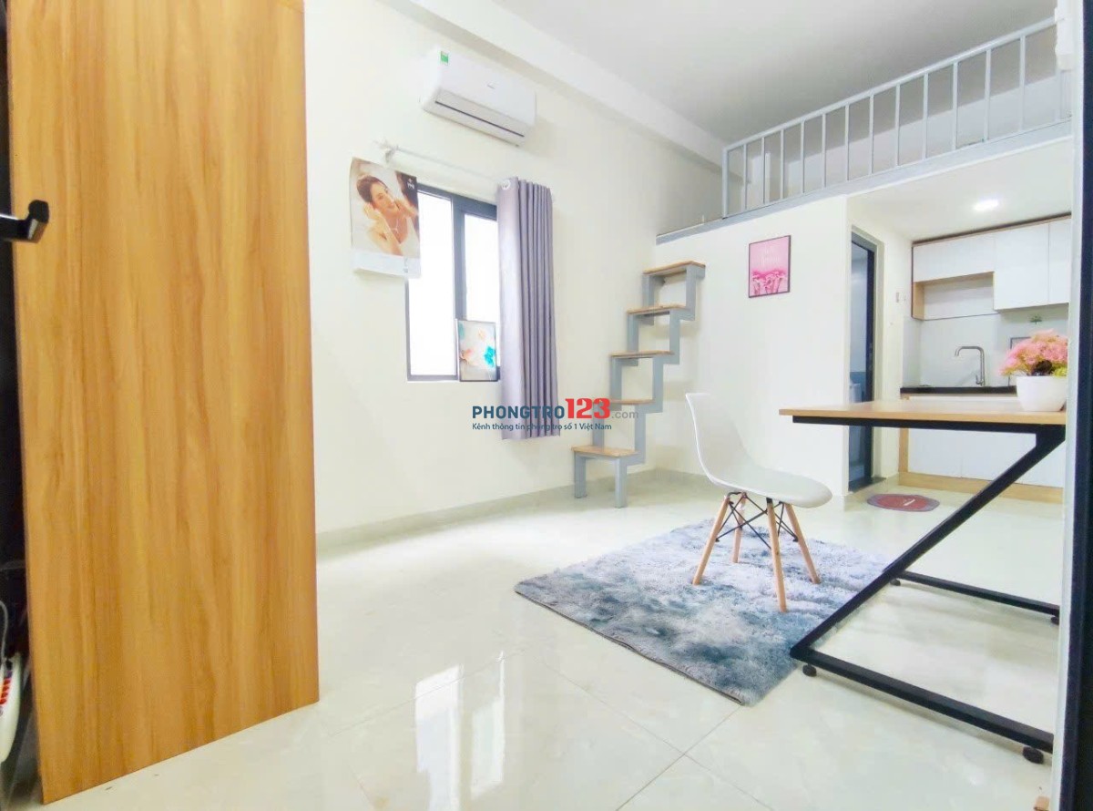 CĂN HỘ CÓ GÁC FULL NỘI THẤT - MỚI TINH - GẦN ETOWN CỘNG HOÀ