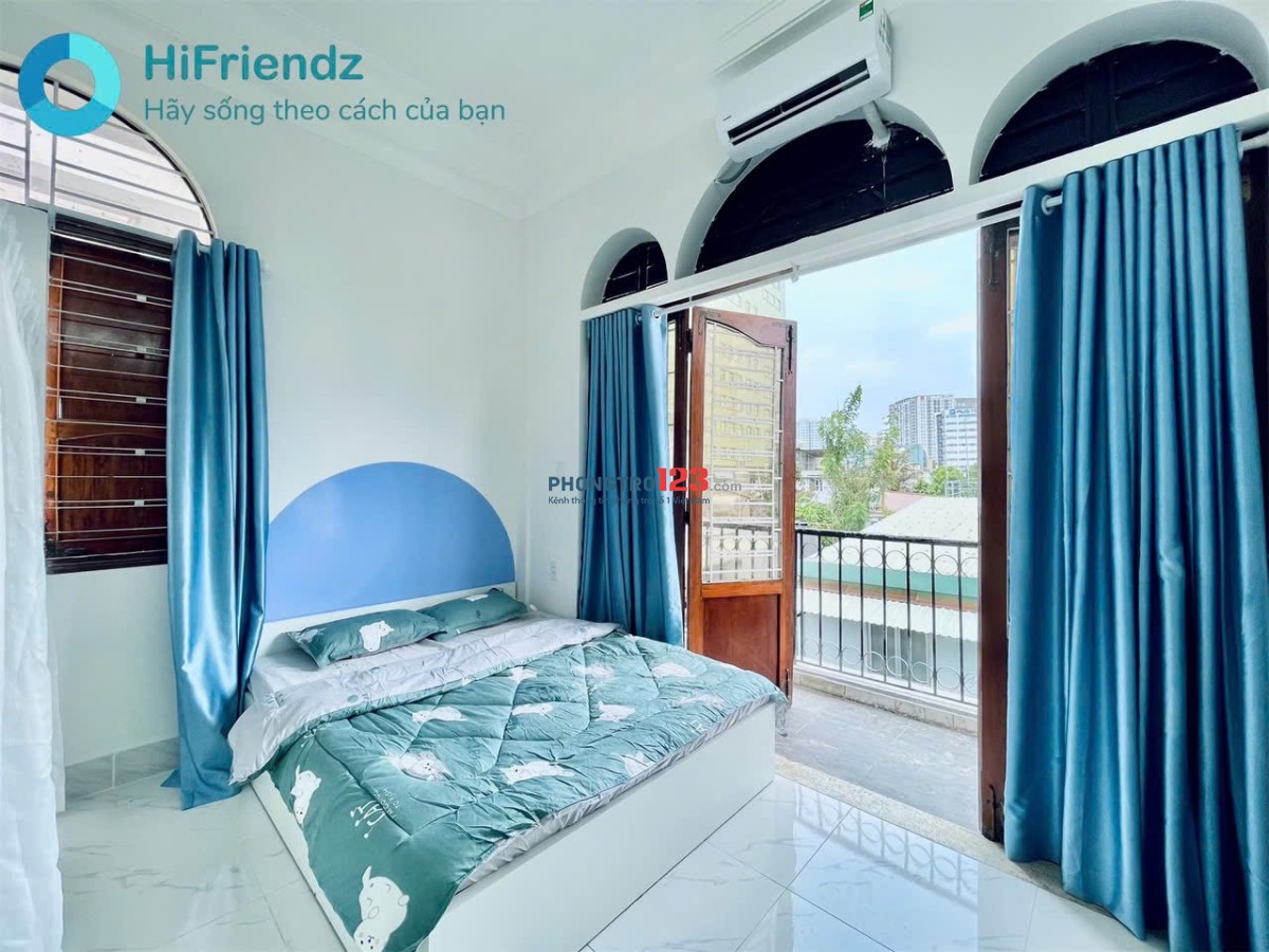 Thuê phòng trọ full nội thất 35m2 Bình Thạnh gần ĐH Văn Lang, ban công, máy giặt riêng ở Nguyễn Xí