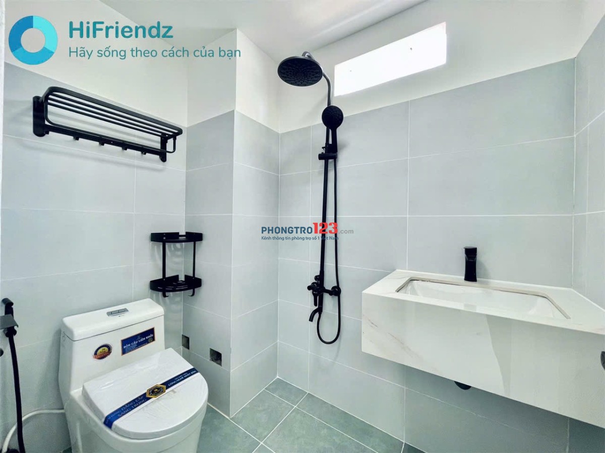 Thuê phòng trọ full nội thất 35m2 Bình Thạnh gần ĐH Văn Lang, ban công, máy giặt riêng ở Nguyễn Xí