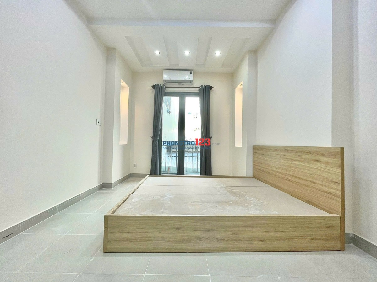 Cho Thuê Phòng Ban Công_Máy Giặt Riêng 35m2 Siêu Thoáng Bình Thạnh Gần Chợ Bà Chiểu