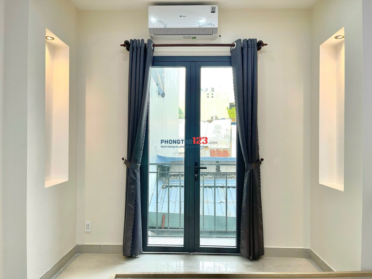 Cho Thuê Phòng Ban Công_Máy Giặt Riêng 35m2 Siêu Thoáng Bình Thạnh Gần Chợ Bà Chiểu