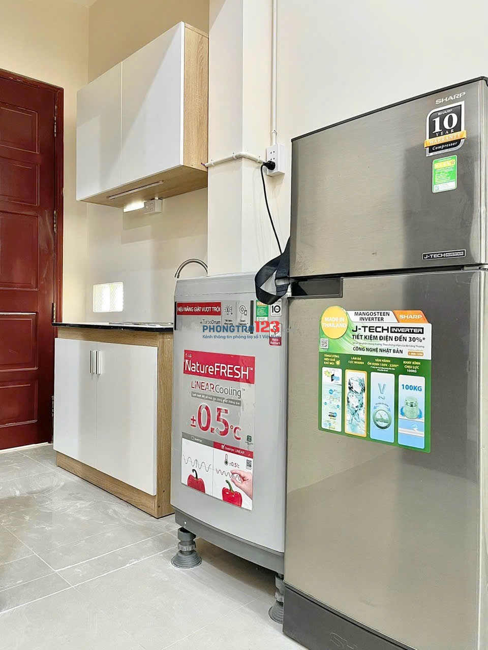Cho Thuê Phòng Ban Công_Máy Giặt Riêng 35m2 Siêu Thoáng Bình Thạnh Gần Chợ Bà Chiểu