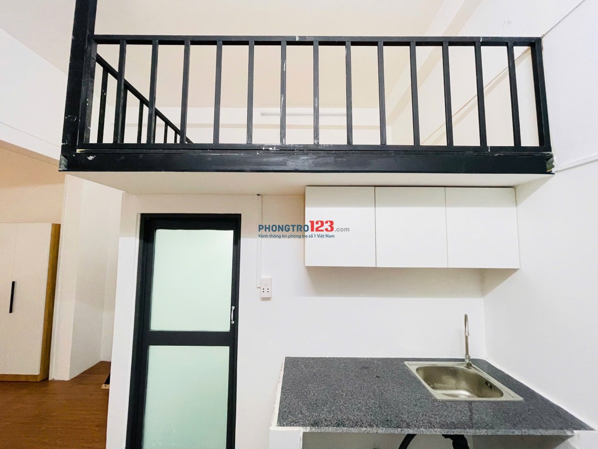 Khai trương căn 1PN + Gác 50m2 ban công siêu rộng ngay khu K300 quận Tân Bình