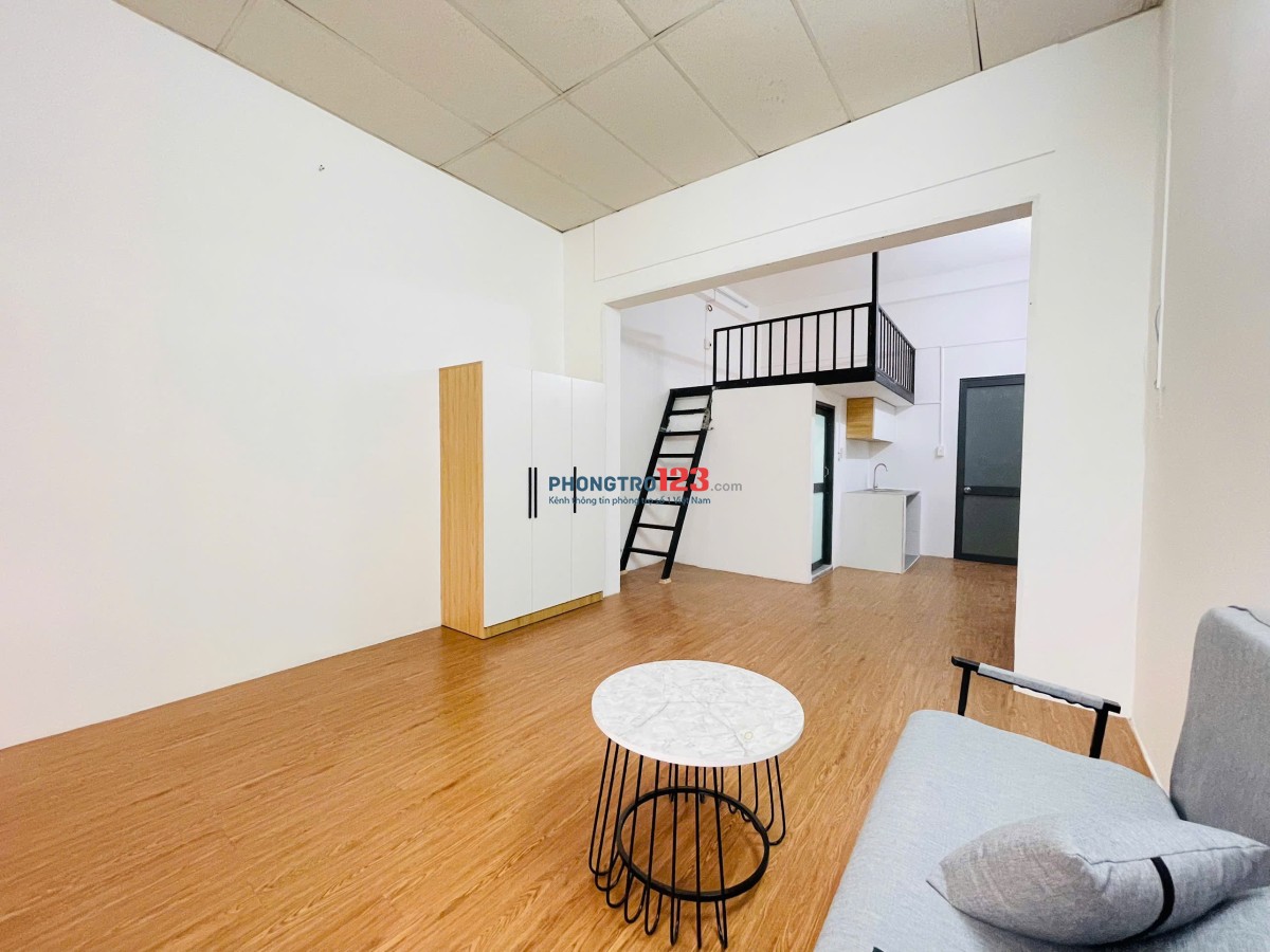 Khai trương căn 1PN + Gác 50m2 ban công siêu rộng ngay khu K300 quận Tân Bình