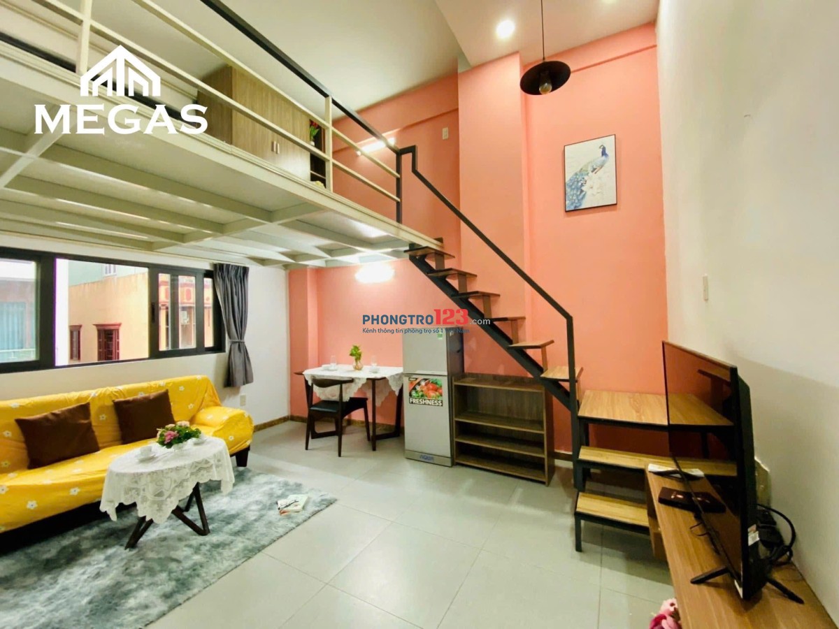 DUPLEX 2 GIƯỜNG - 40m2 - FULL NỘI THẤT - MÁY GIẶT RIÊNG, SOFA NGAY GO NTT