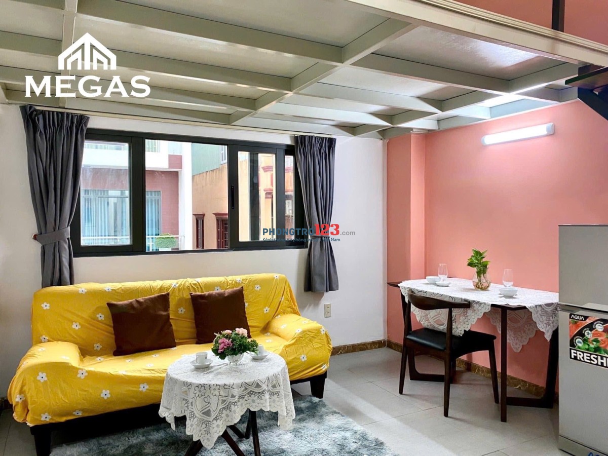 DUPLEX 2 GIƯỜNG - 40m2 - FULL NỘI THẤT - MÁY GIẶT RIÊNG, SOFA NGAY GO NTT