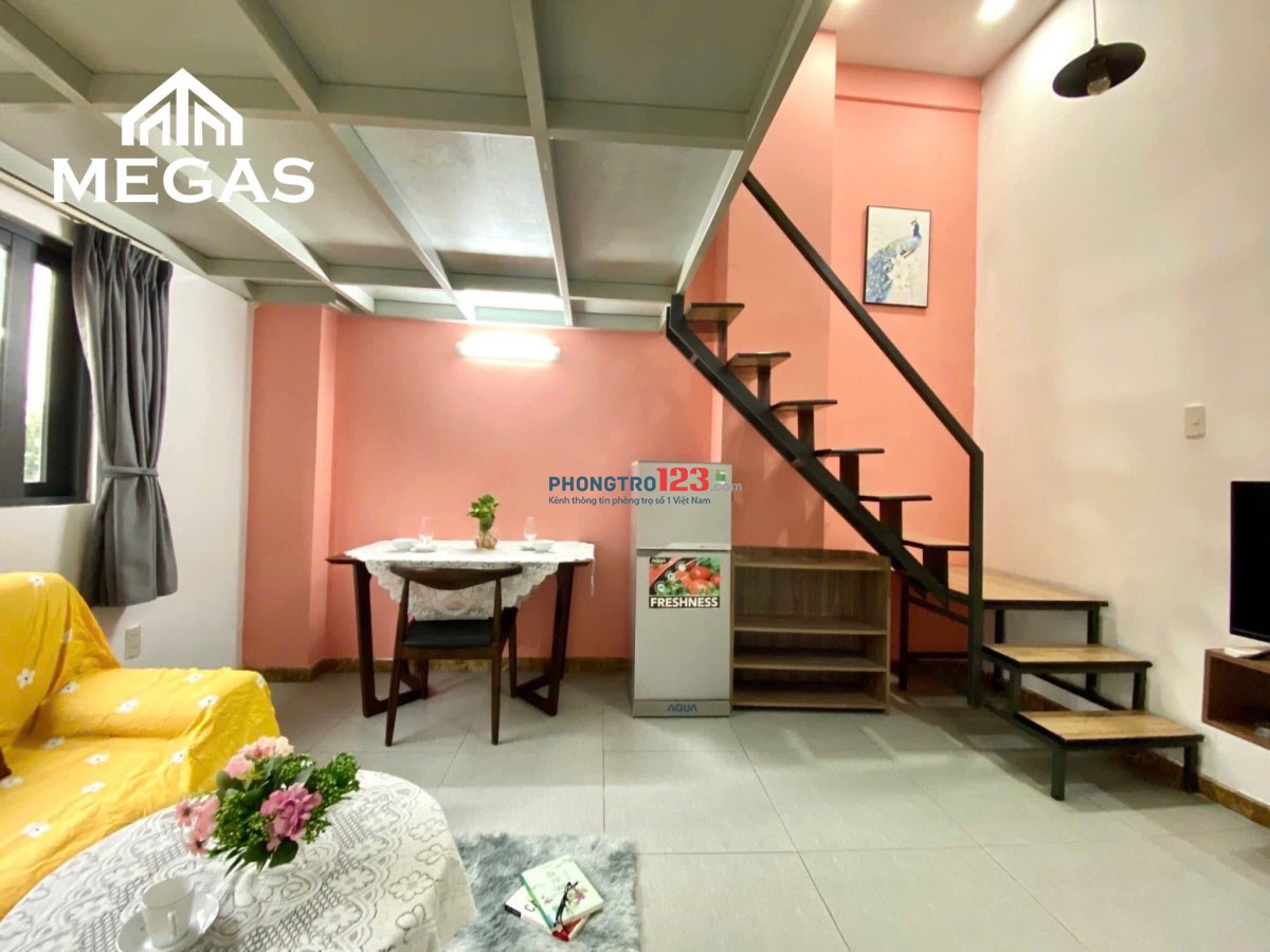 DUPLEX 2 GIƯỜNG - 40m2 - FULL NỘI THẤT - MÁY GIẶT RIÊNG, SOFA NGAY GO NTT