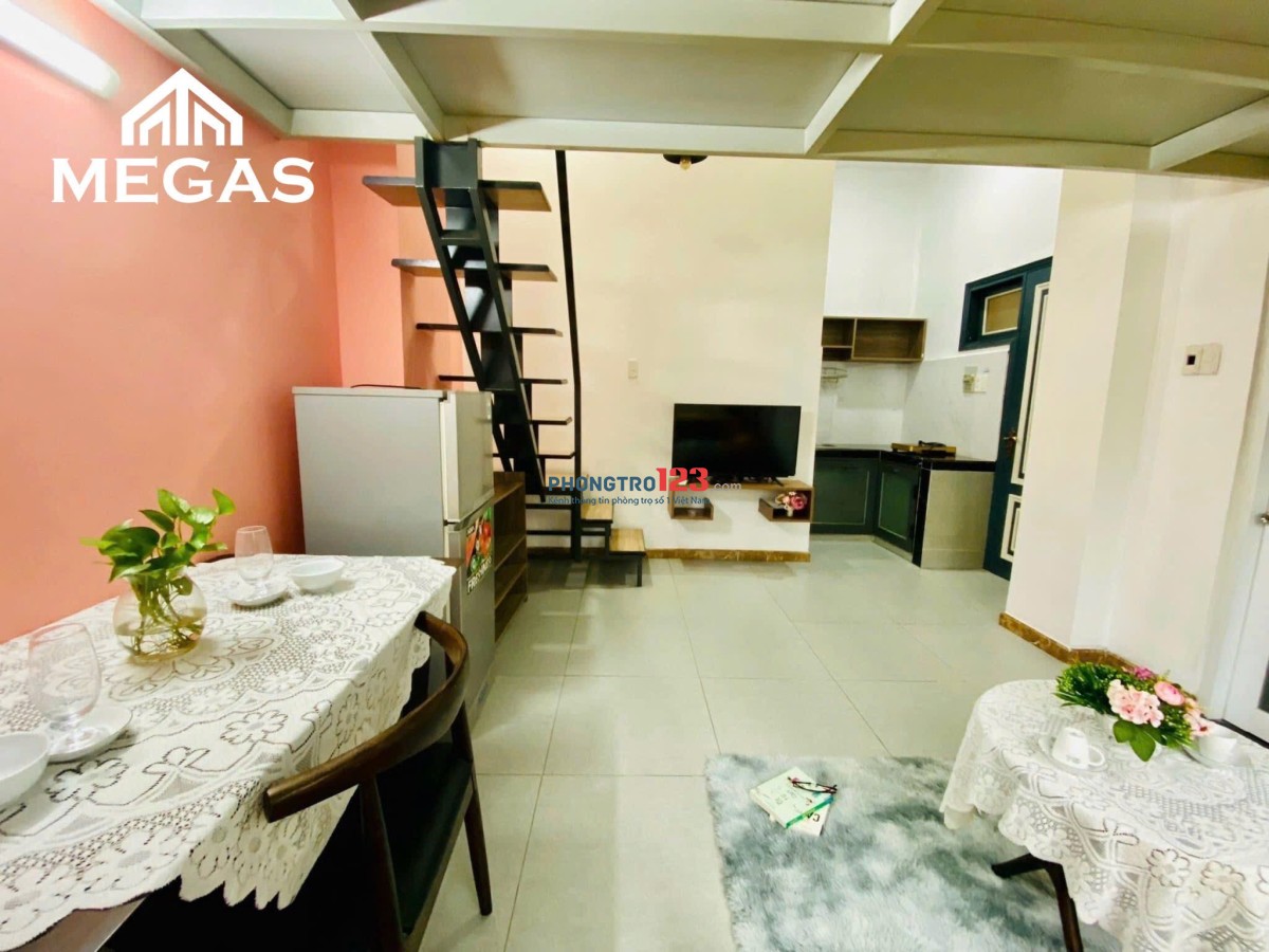 DUPLEX 2 GIƯỜNG - 40m2 - FULL NỘI THẤT - MÁY GIẶT RIÊNG, SOFA NGAY GO NTT