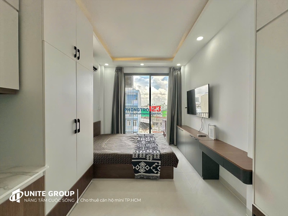Khai trương căn hộ studio bancong full nội thất tại Dương Bá Trạc Q8, ngay cầu Nguyễn Văn Cừ