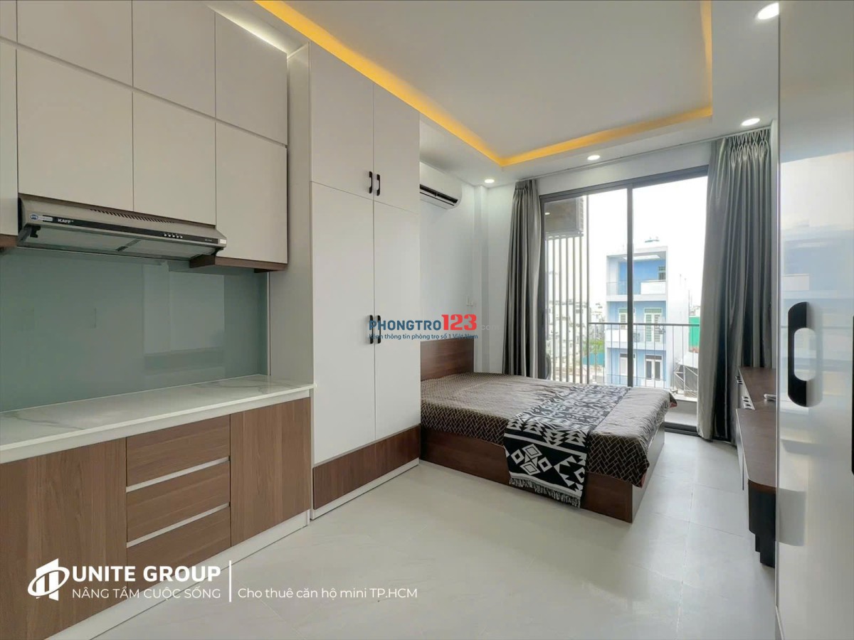 PHÒNG MỚI 100% BAN CÔNG RỘNG FULL NỘI THẤT CÓ TIVI