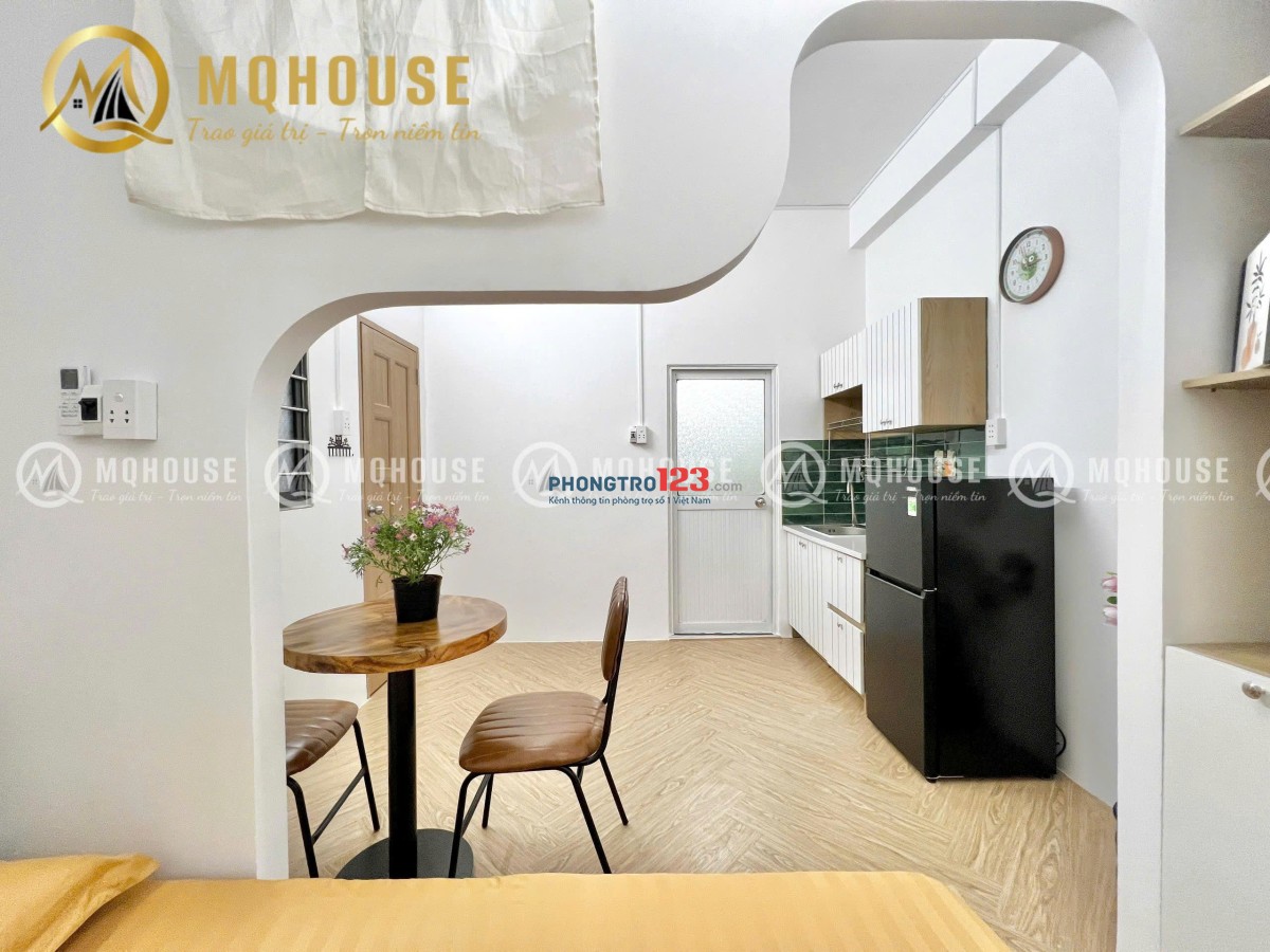 CHO THUÊ CĂN HỘ 1PN MỚI FULL NT CAO CẤP - MIỄN PHÍ PHÍ QUẢN LÝ/ NƯỚC CHO HĐ THÁNG 6