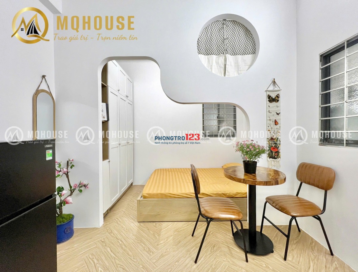 CHO THUÊ CĂN HỘ 1PN MỚI FULL NT CAO CẤP - MIỄN PHÍ PHÍ QUẢN LÝ/ NƯỚC CHO HĐ THÁNG 6