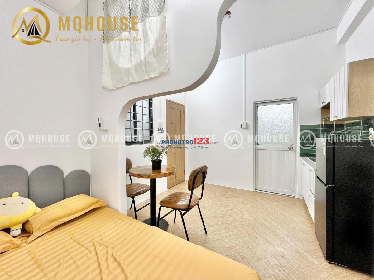 CHO THUÊ CĂN HỘ 1PN MỚI FULL NT CAO CẤP - MIỄN PHÍ PHÍ QUẢN LÝ/ NƯỚC CHO HĐ THÁNG 6