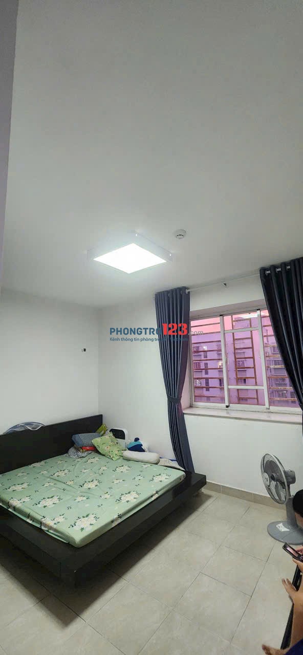 Chung cư Nguyễn Ngọc Phương, P3, BT: 2p ngủ, nhà mới, ban công, 11tr/th