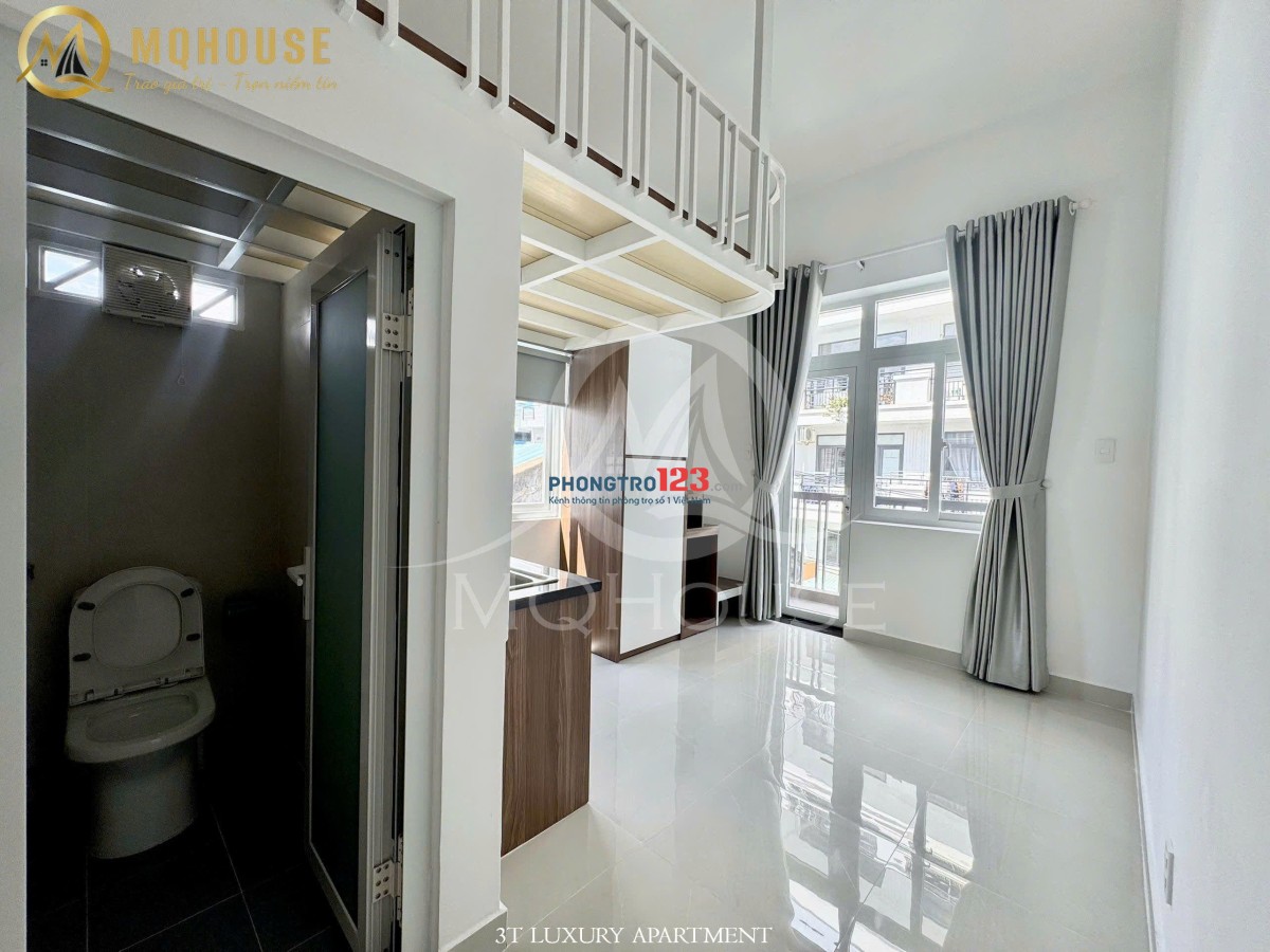Cho Thuê Căn Hộ - Mới 100% - Bancol - Máy Giặt Riêng - Đi Bộ Tới ĐH Kinh Tế UEF - Ngã 4 Hàng Xanh