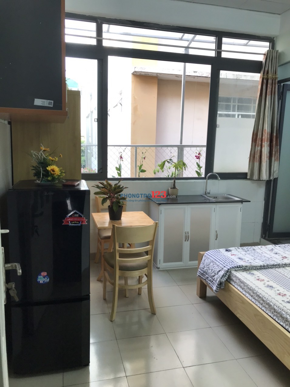 Phòng trọ full nội thất cạnh Lotter Cộng Hoà, Chợ Hoàng Hoa Thám