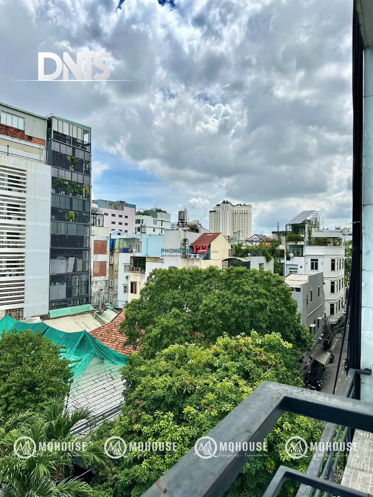 Cho thuê phòng quận 3_1PN 45m2_Thang máy_Ban công+cửa sổ_Gần Hồ Con Rùa_Chợ Tân Định_CV Lê Văn Tám