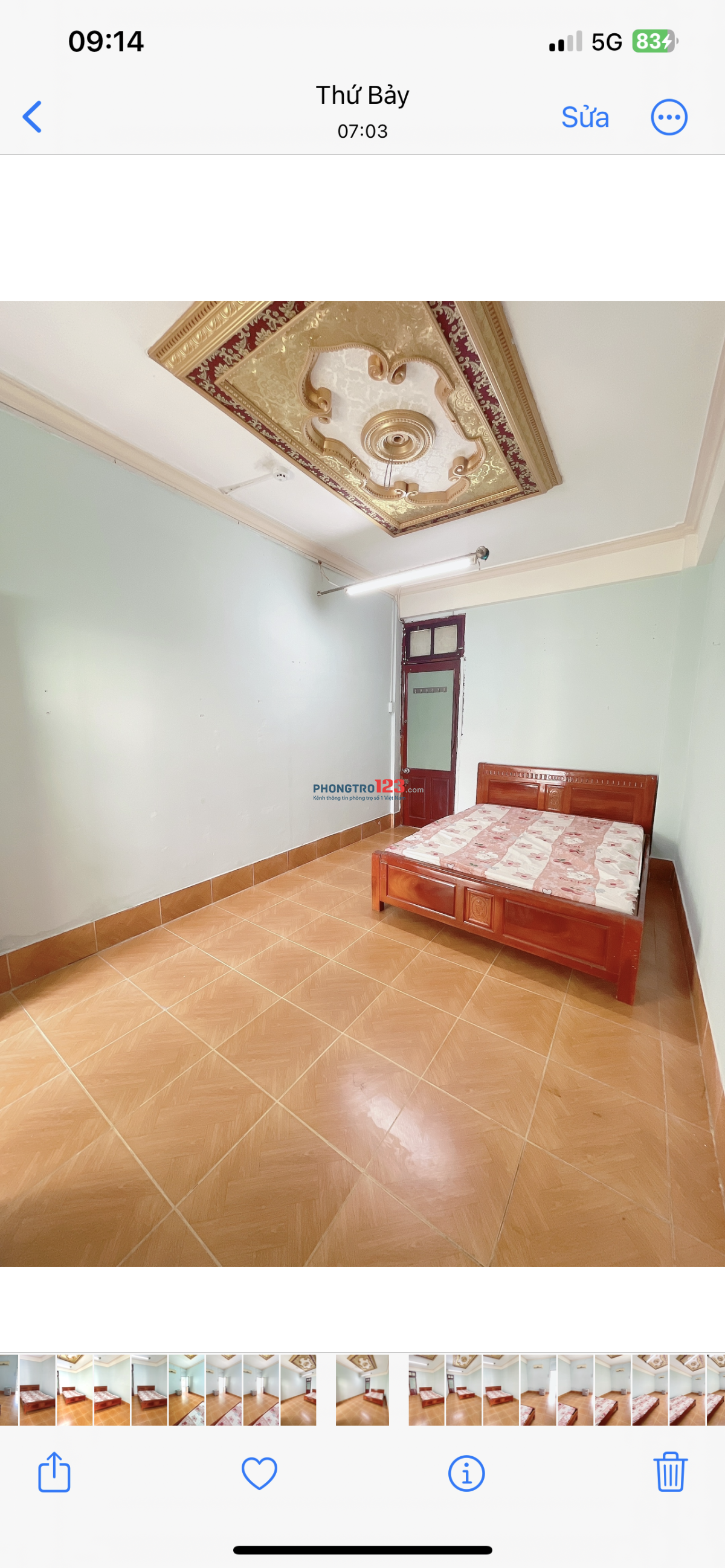 Phòng trọ quận 10 giá rẻ gần công viên lê thị riêng