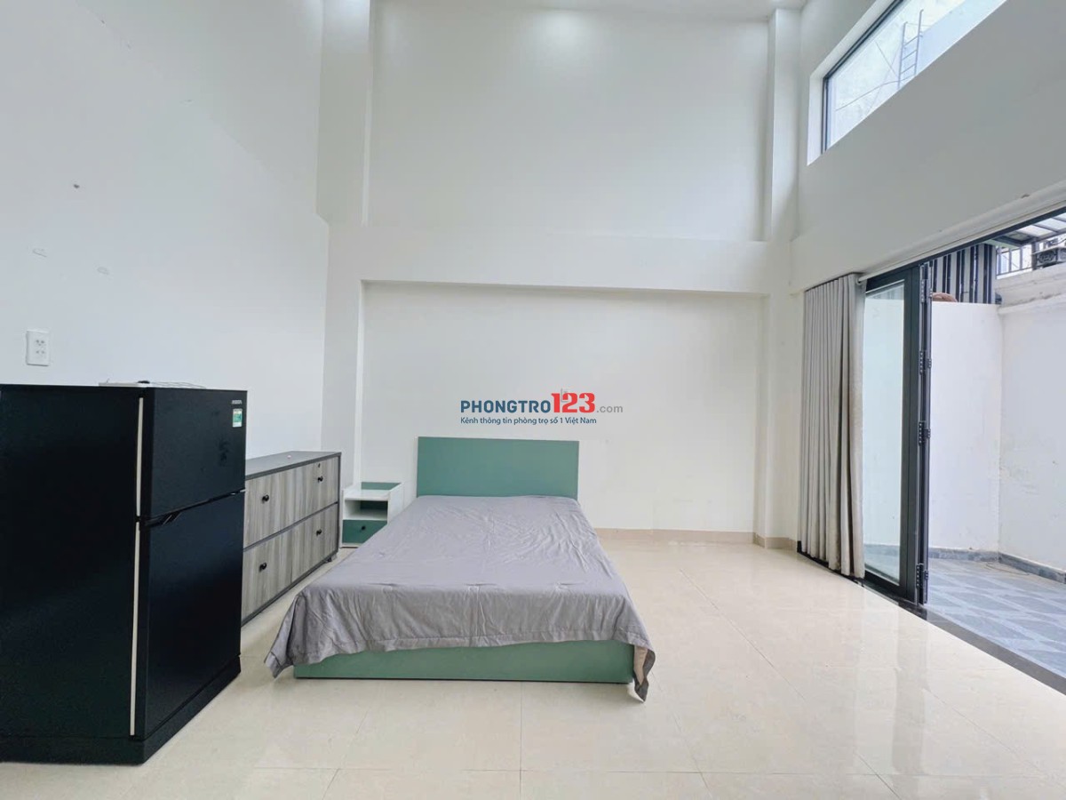 STUDIO SÂN TRƯỚC CÓ LỐI ĐI RIÊNG, PHÒNG MỚI