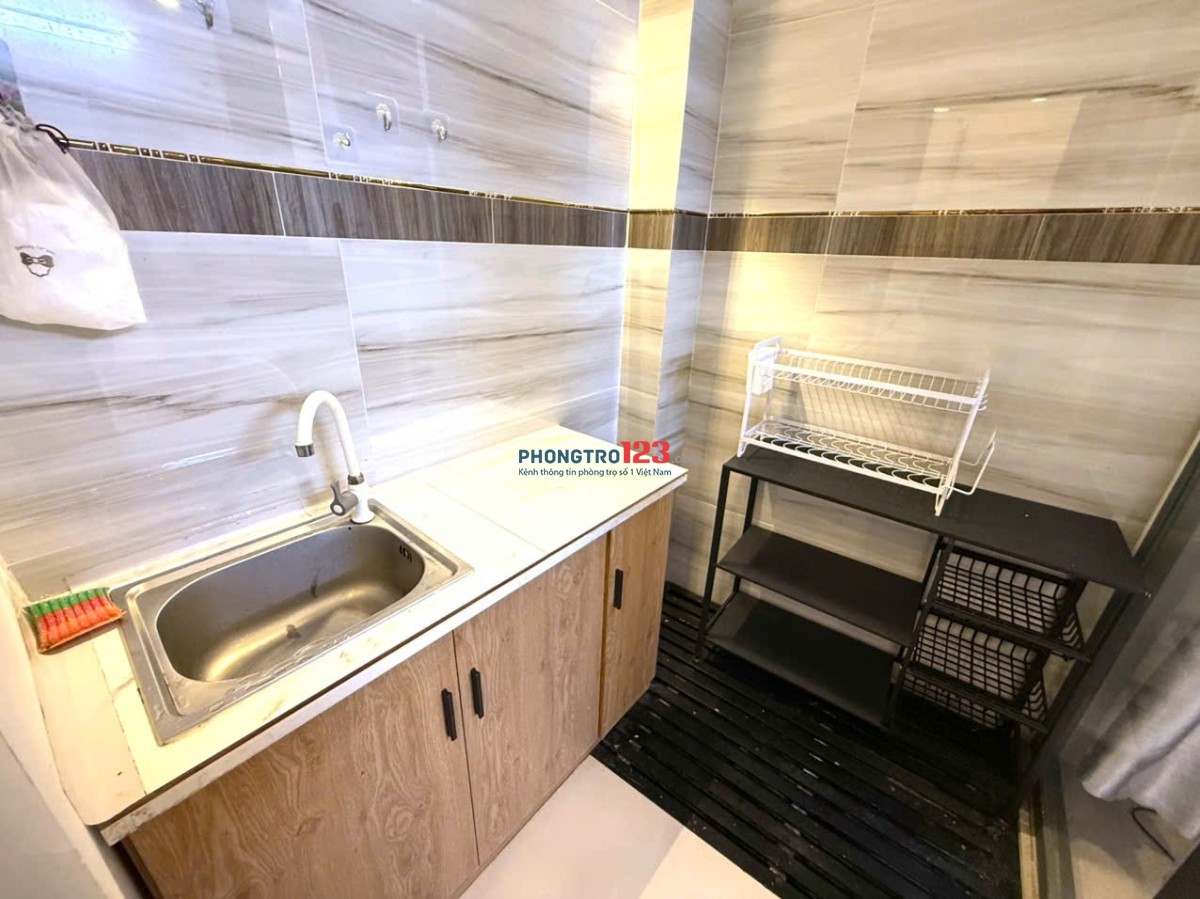 STUDIO GIÁ RẺ GÒ VẤP 1PN tách bếp full nội thất