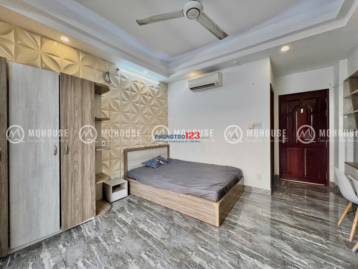 CĂN HỘ 1PN BAN CÔNG LỚN - FULL NT CAO CẤP - NGAY CÔNG VIÊN HOÀNG VĂN THỤ