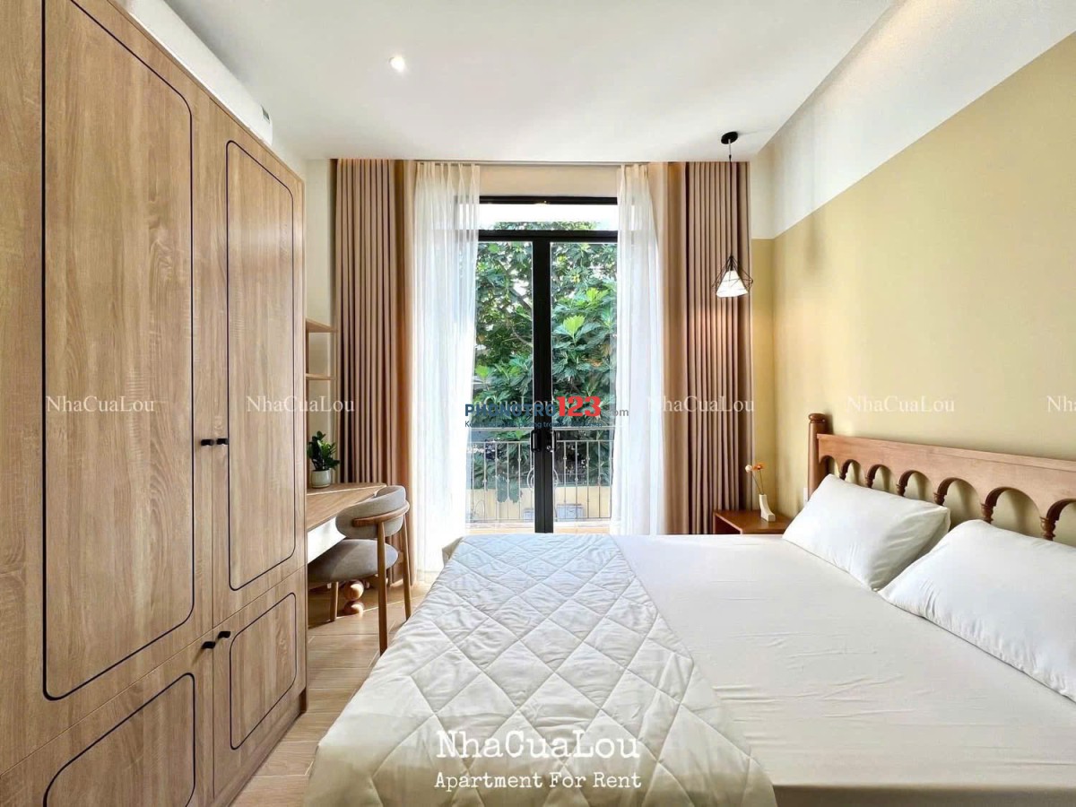 Cho thuê căn 1PN studio có ban công – Full nội thất cao cấp – Gần sân bay Tân Sơn Nhất, cv Gia Định
